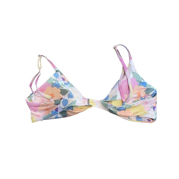 Anthropologie Dippen Daisy Zen Knotted triangle bikini top pads wireless Size XL - Picture 2 of 5